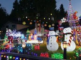 Example of a Holiday light display