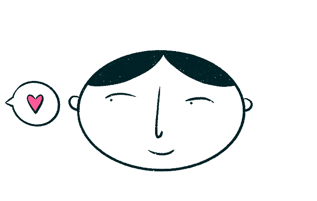 A person hearing kind words